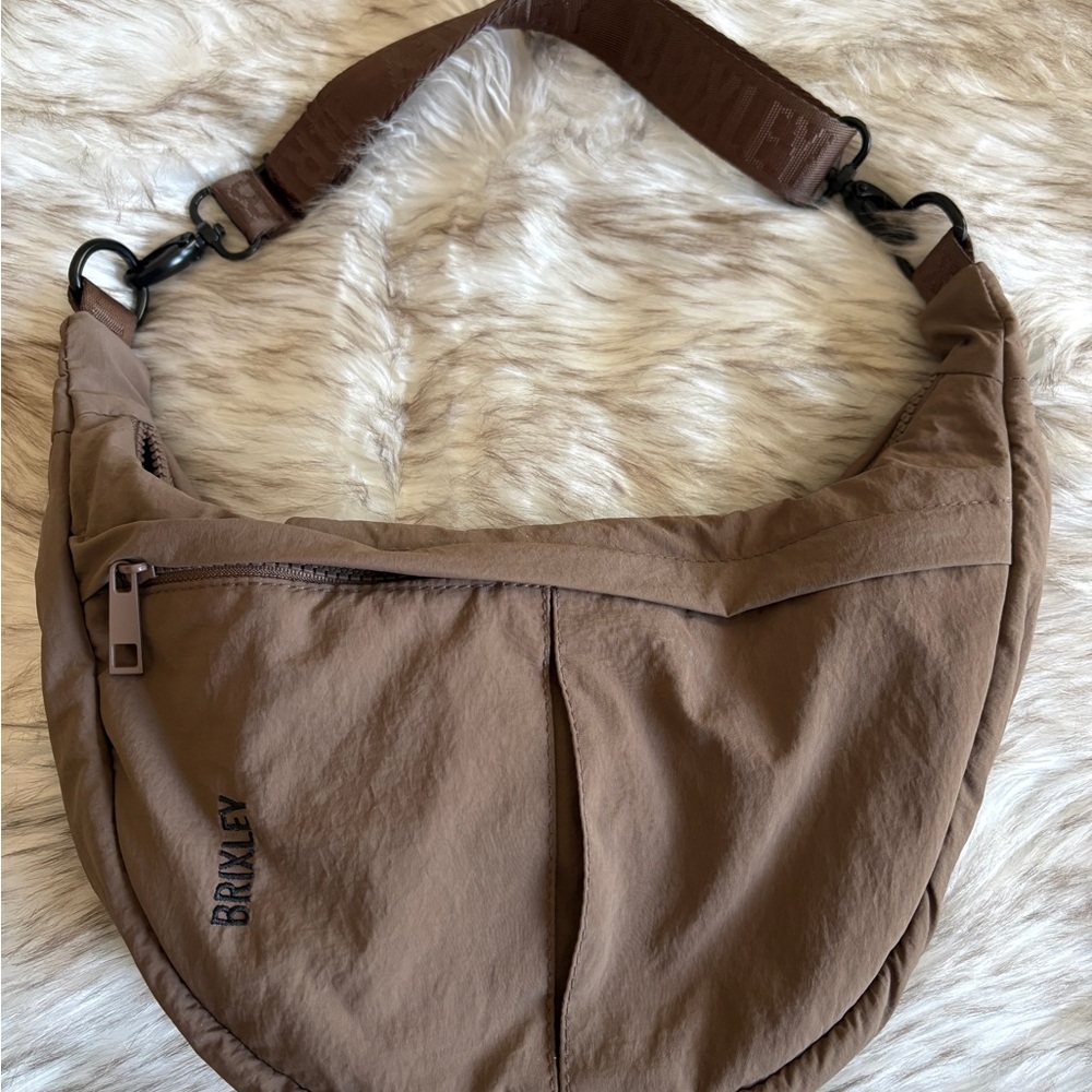 Brixley Mocha Crescent Bag